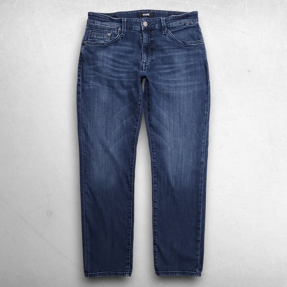 Mavi Marcus Slim Straight Leg Jeans Stretch Men 33x30 Medium Blue